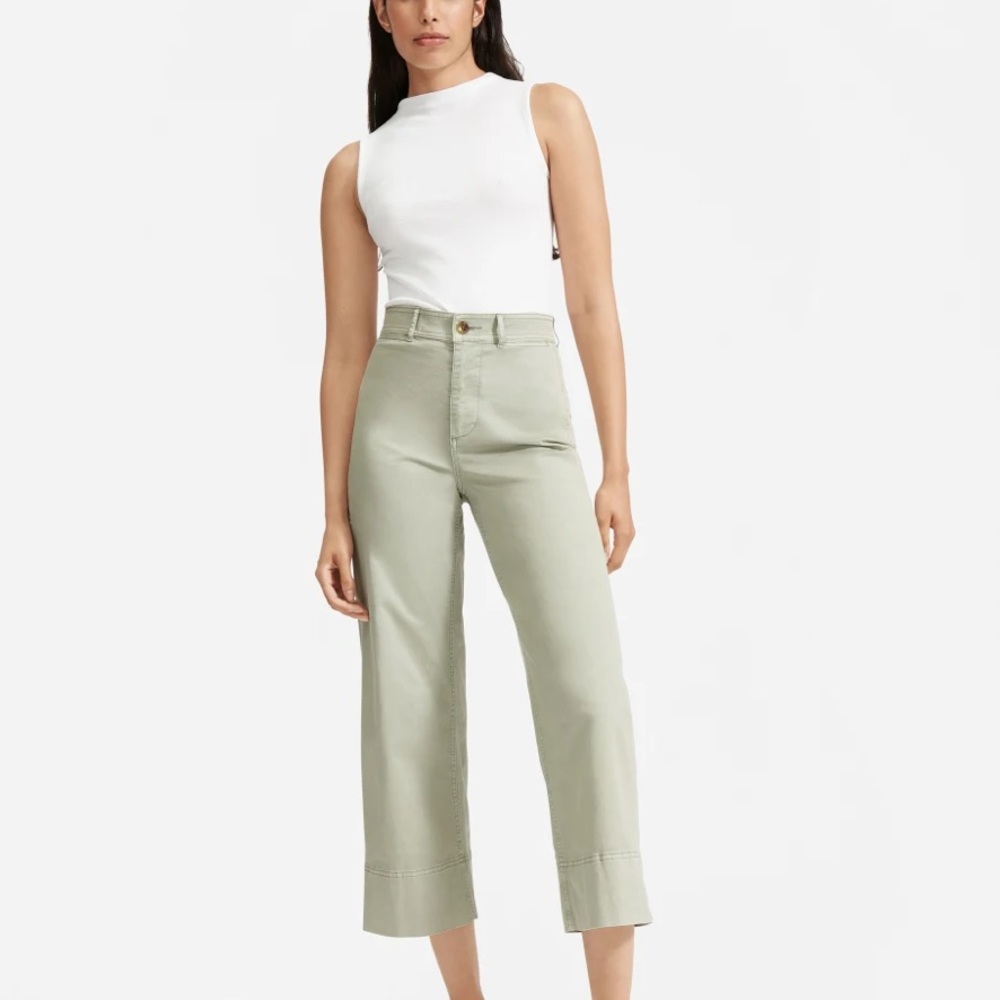 Everlane Pima Micro-Rib Funnel-Neck Tank